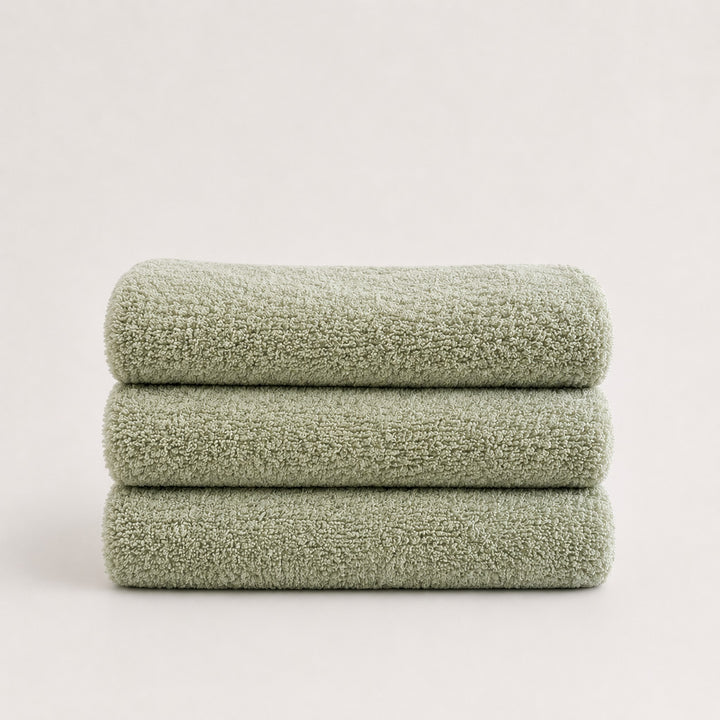 Prosoape TENCEL™ și bumbac 700 gsm împăturite, culoarea Laurel Green