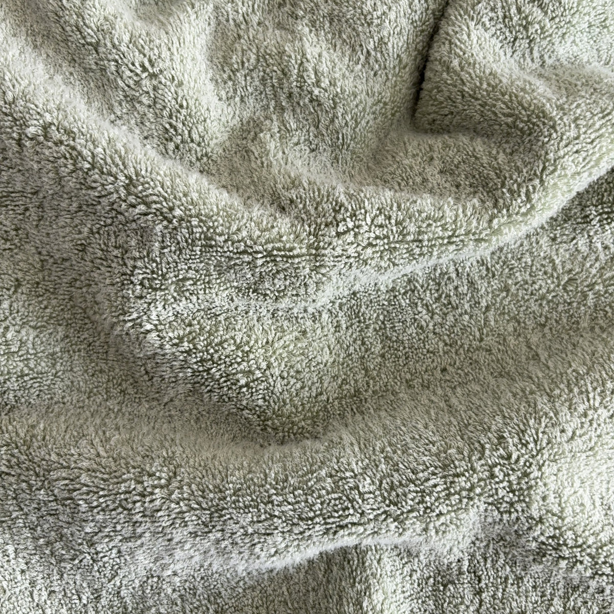 Detaliu textură prosop TENCEL™ și bumbac, culoarea Laurel Green
