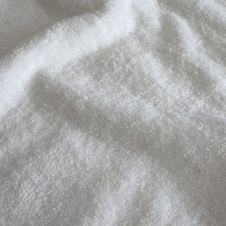 Detaliu textură prosop TENCEL™ și bumbac, culoarea Snow White