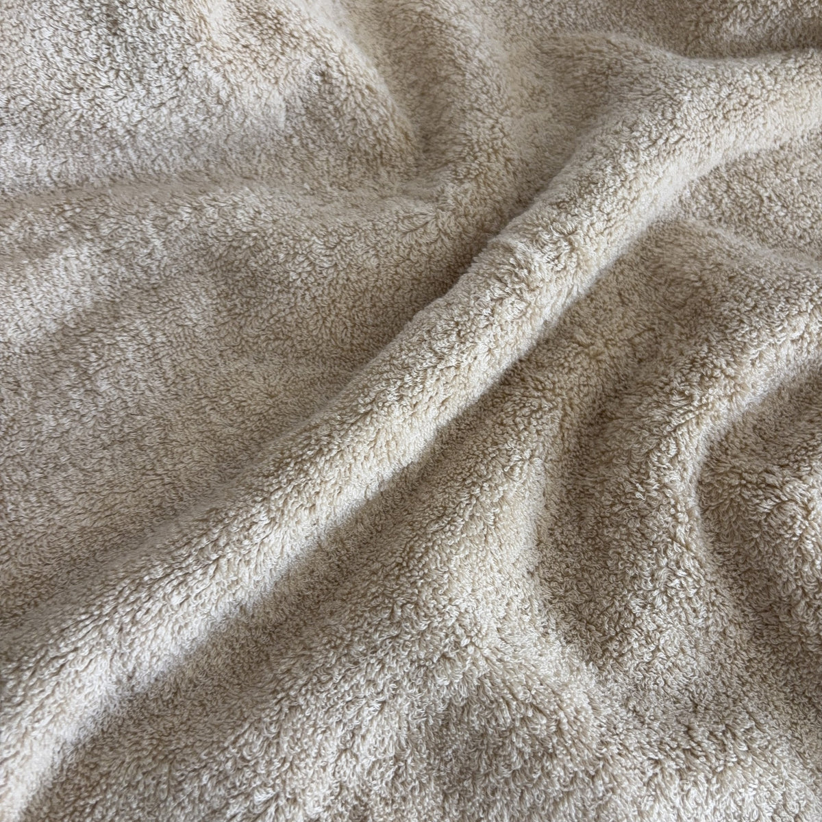 Detaliu textură prosop TENCEL™ și bumbac, culoarea Angora